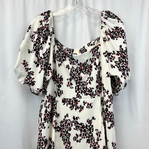 Ophelia Roe Womens Multicolor Leopard Print Square Neck Midi Shirt Dress Size XL - Picture 5 of 10